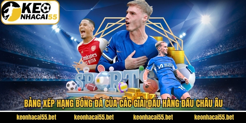 Bảng xếp hạng bóng đá 3 BXH của những giải đấu bóng đá hàng đầu châu lục